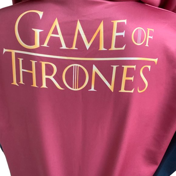 Game of Thrones Magenta Gray Full Zip Drawstring‎ Hoodie - Picture 3 of 7